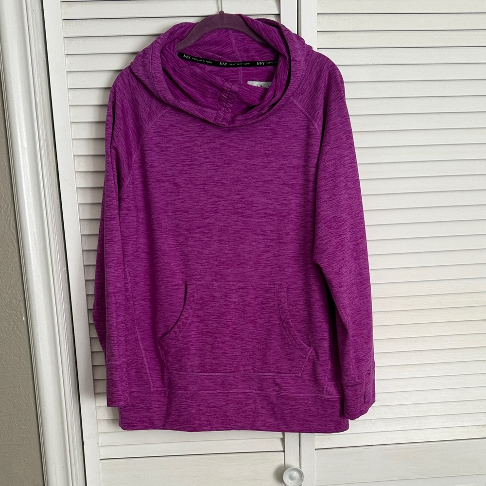 Marc New York Magenta Hooded Top